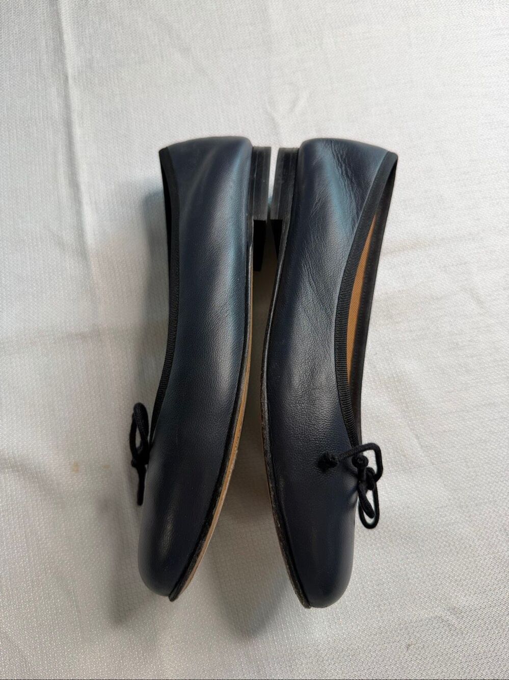 Margaux The Demi Black Navy Nappa Leather Ballet Flats Size 39 M US 8.5-9 - Picture 11 of 12